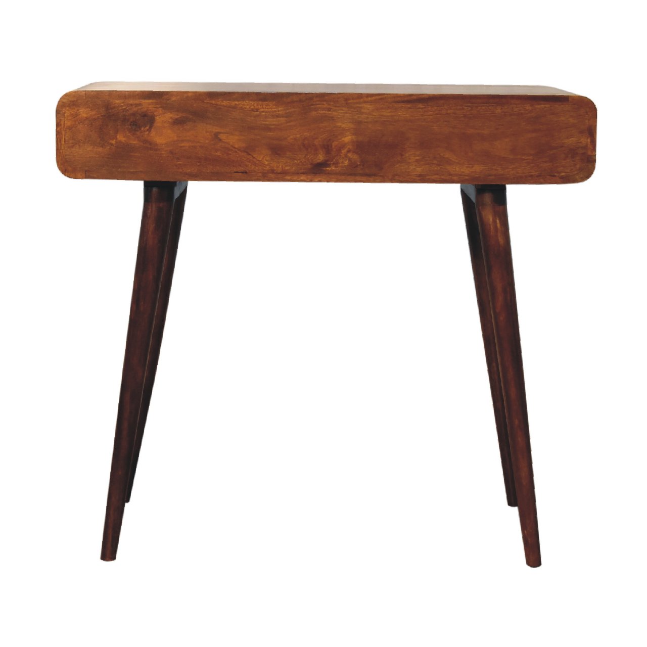 Chestnut Writing Desk - Curved