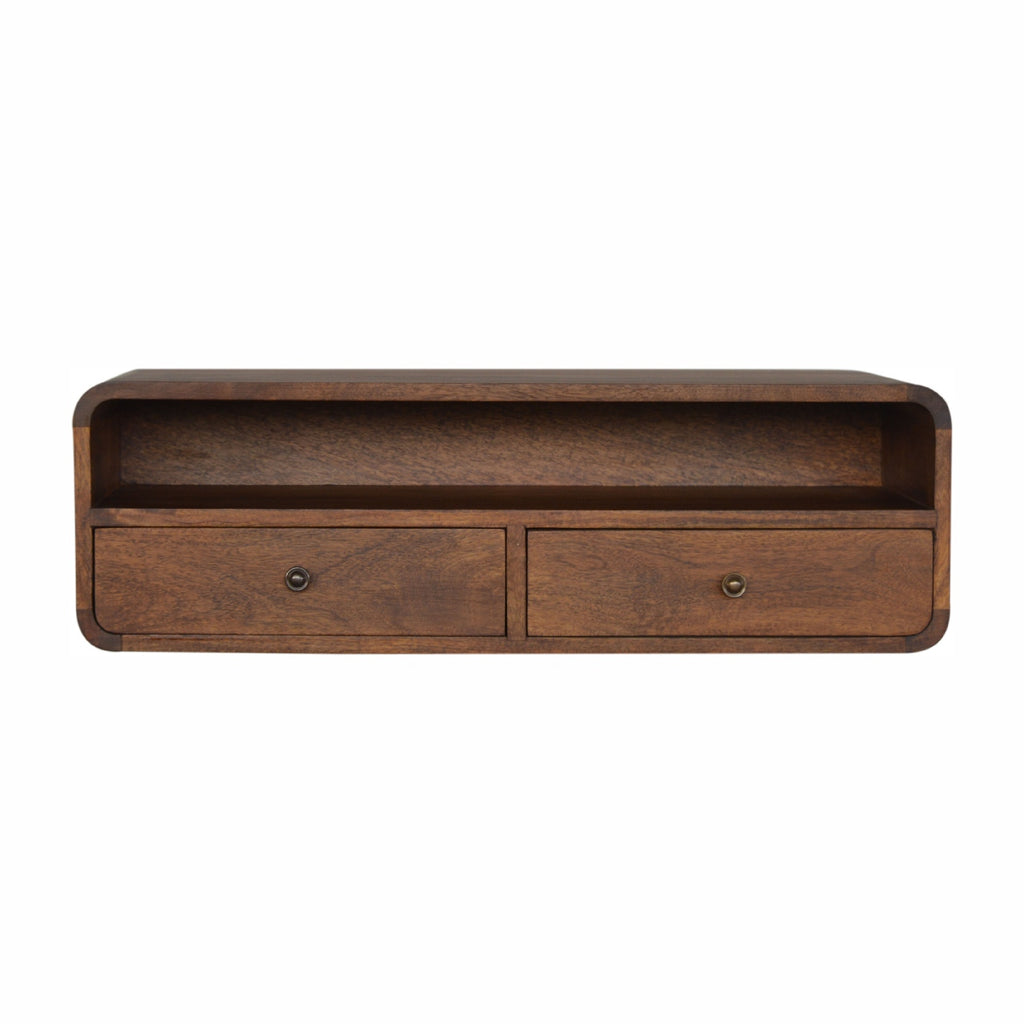 Floating Console Chestnut Open