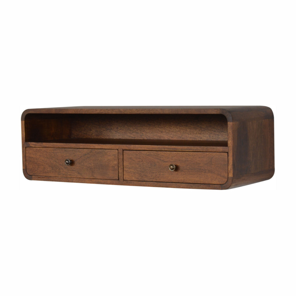 Floating Console Chestnut Open