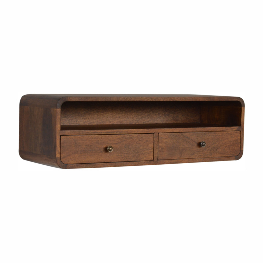 Floating Console Chestnut Open