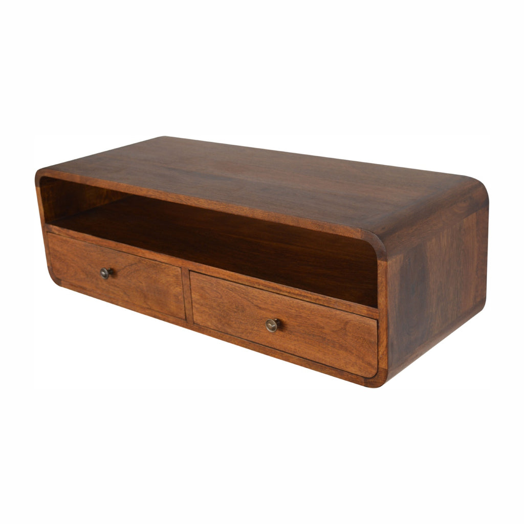 Floating Console Chestnut Open