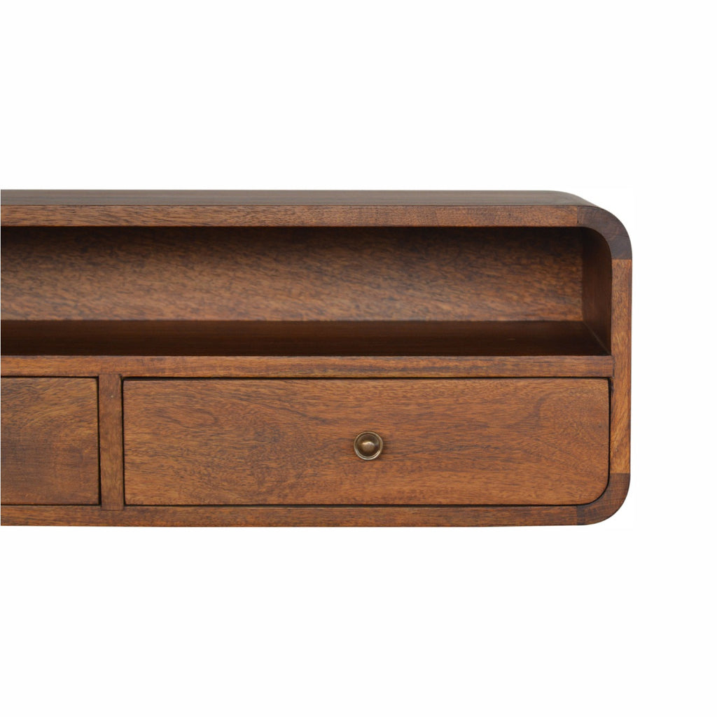 Floating Console Chestnut Open