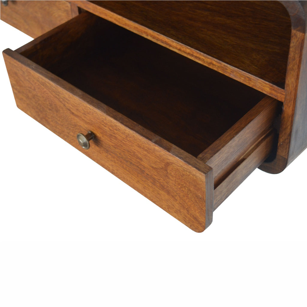 Floating Console Chestnut Open