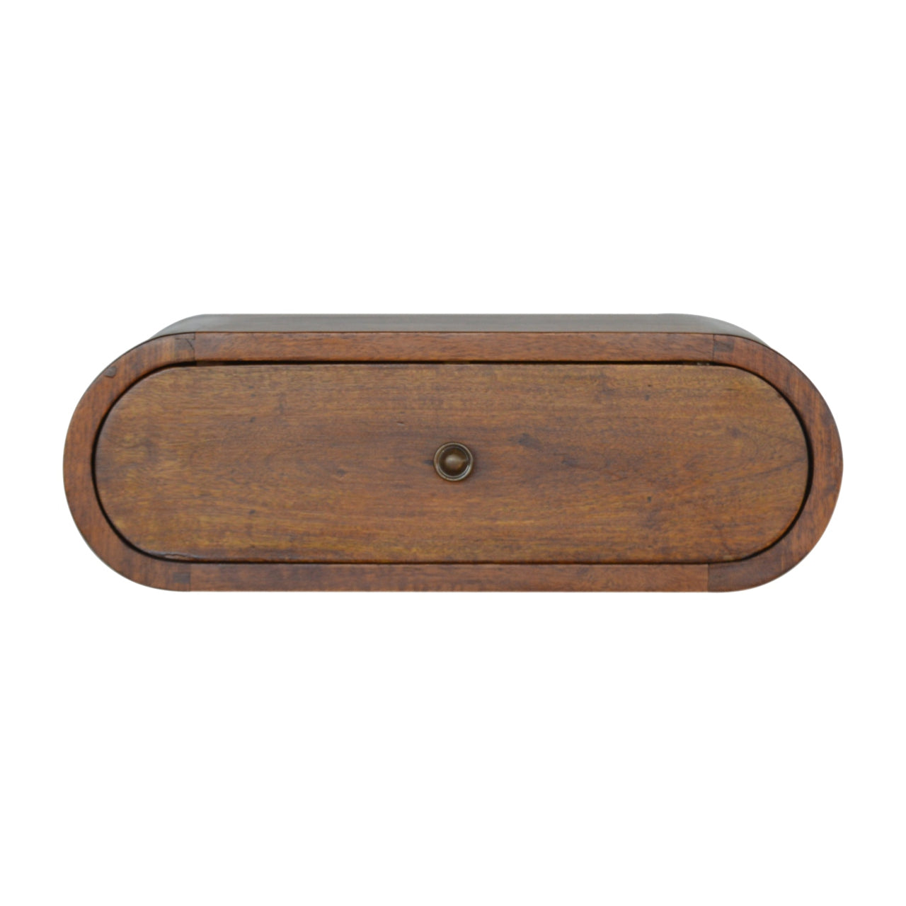 Wall Mounted Round Chestnut Bedside Maple Manor solid wood single-drawer round knob