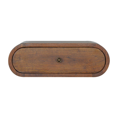 Wall Mounted Round Chestnut Bedside Maple Manor solid wood single-drawer round knob