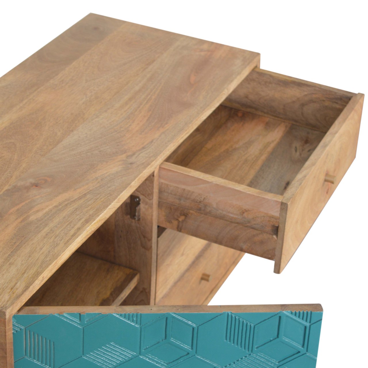 Cabinet with Drawers - Acadia Teal