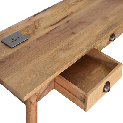Writing Desk 2 Drawer Cable