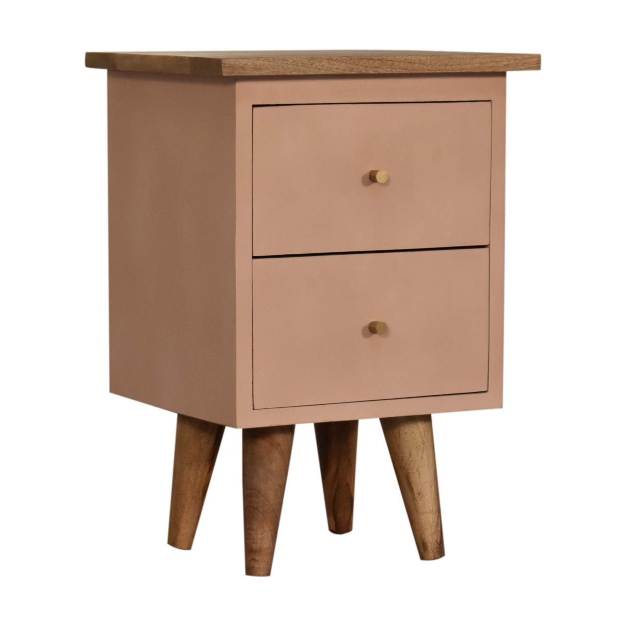 Bedside Blush Pink Hand Painted