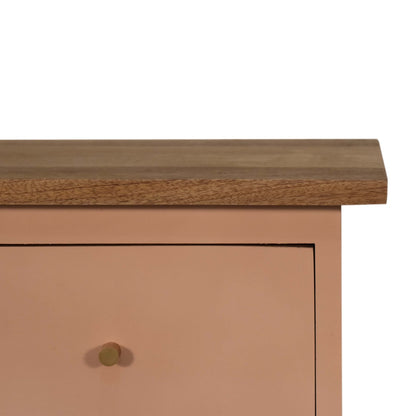 Bedside Blush Pink Hand Painted