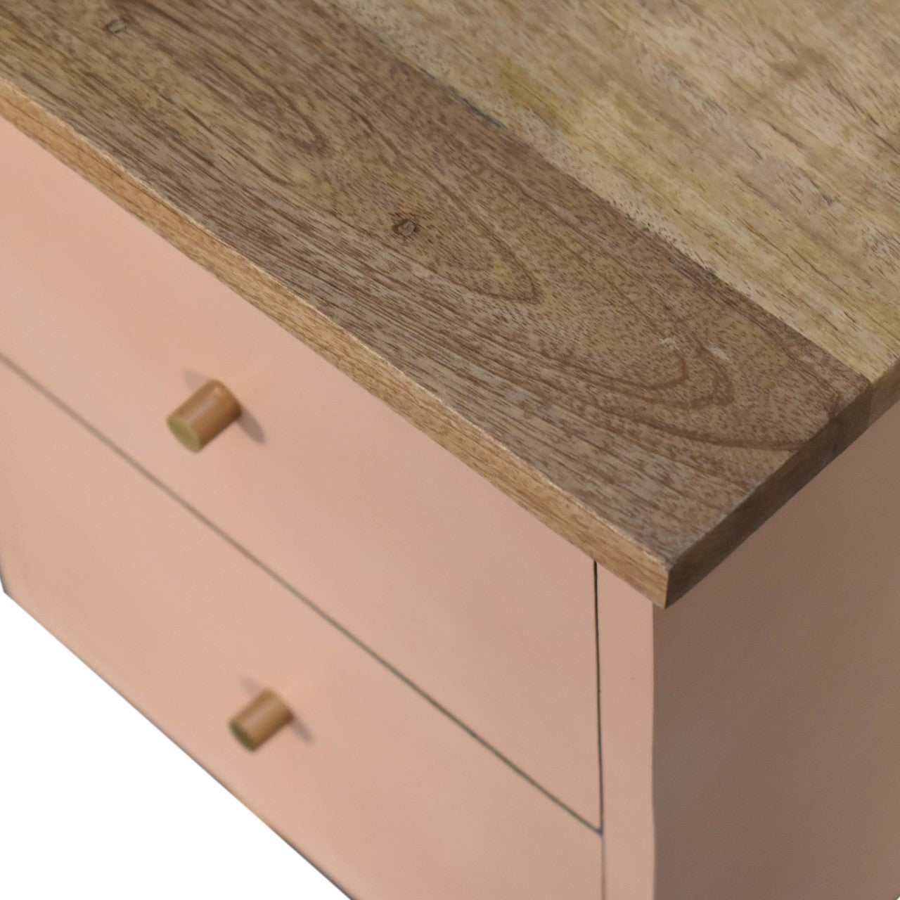 Bedside Blush Pink Hand Painted
