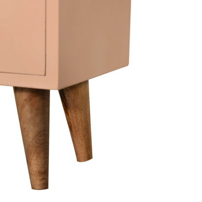 Bedside Blush Pink Hand Painted