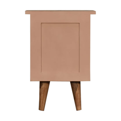 Bedside Blush Pink Hand Painted
