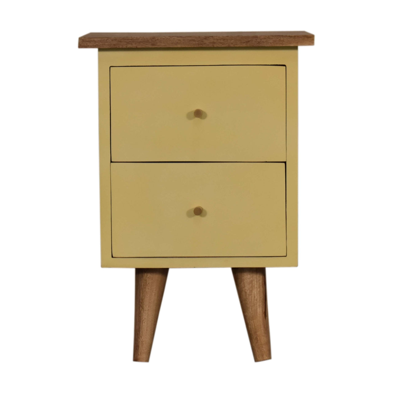 Hand Painted Bedside yellow