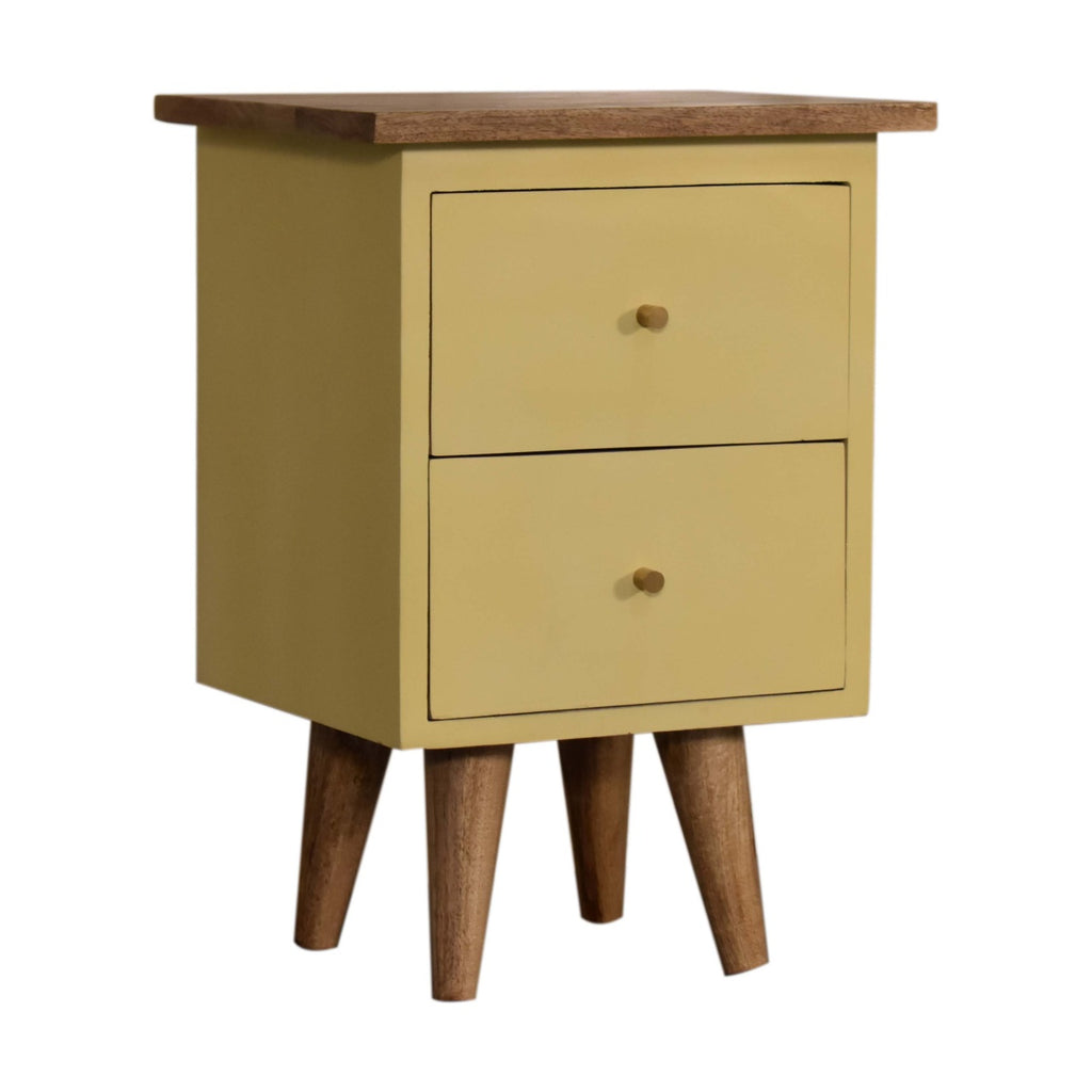 Hand Painted Bedside yellow