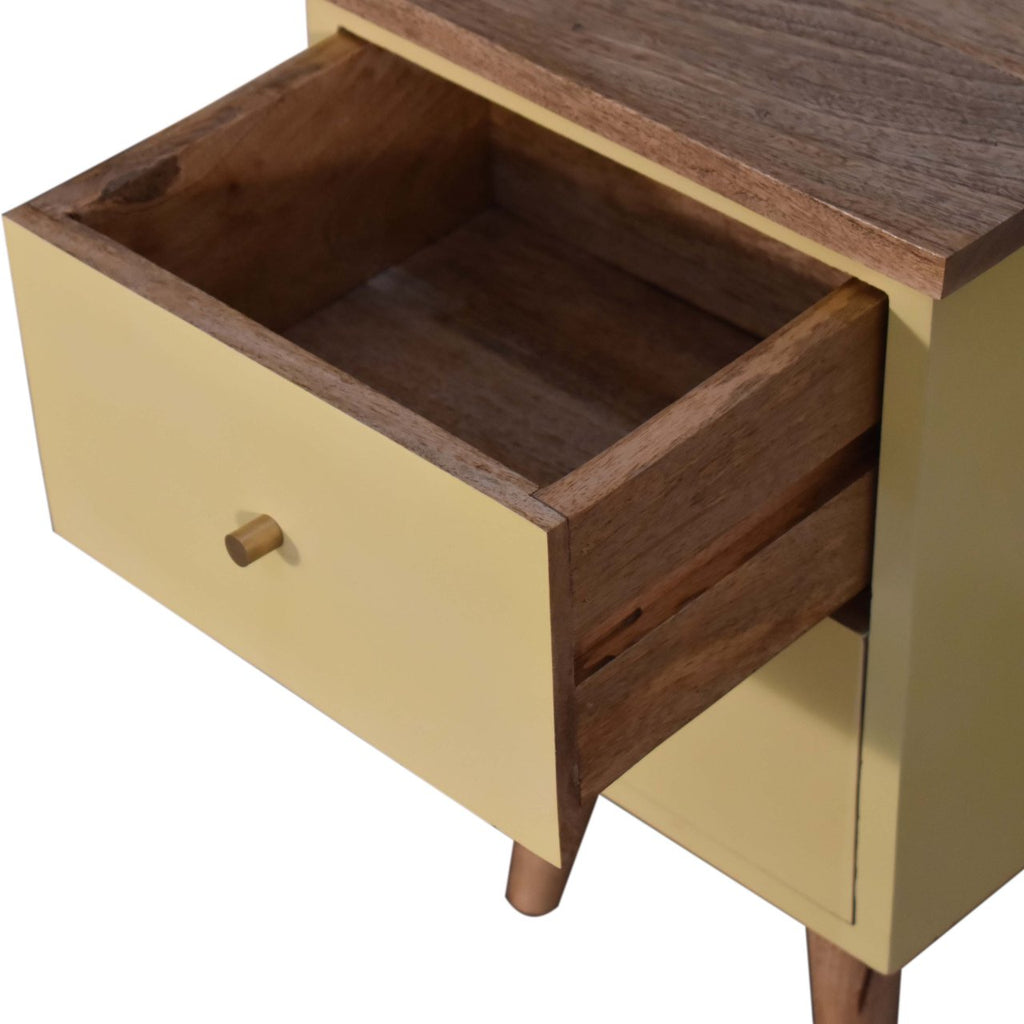Hand Painted Bedside yellow