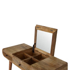 Oak-ish Dressing Table Round