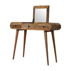 Oak-ish Dressing Table Round