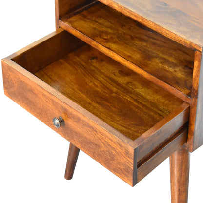 Chestnut Bedside Modern Solid Wood