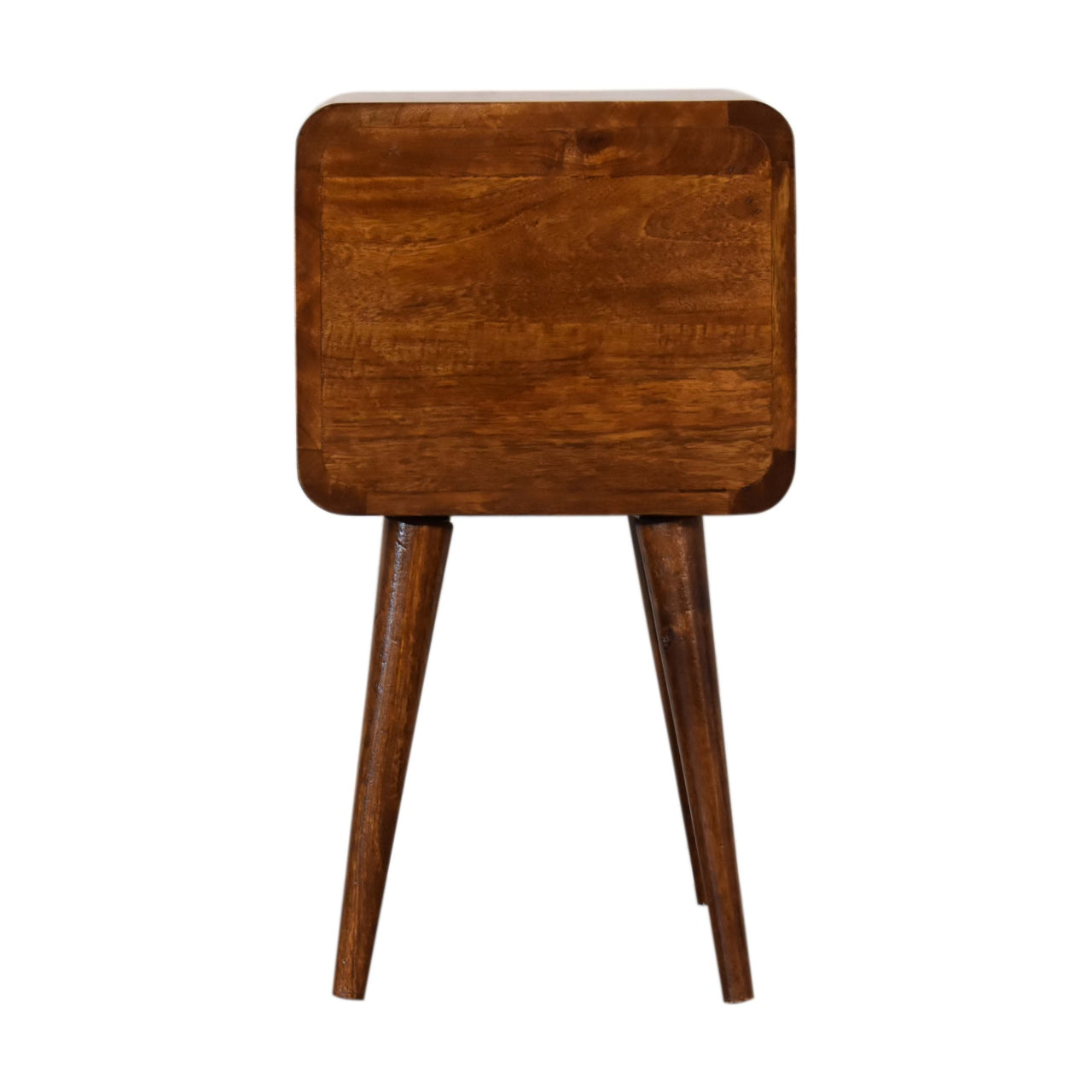 Chestnut Bedside Mini Curved