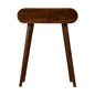 Chestnut Console London Mini by Maple Manor console table in chestnut solid wood with single drawer and round knob
