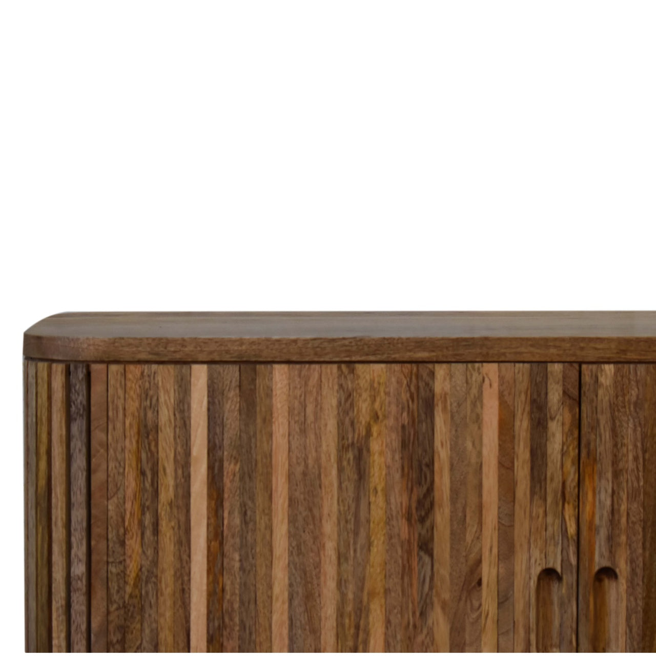 Solid wood sideboard with three drawers and two doors. handmade mango wood storage