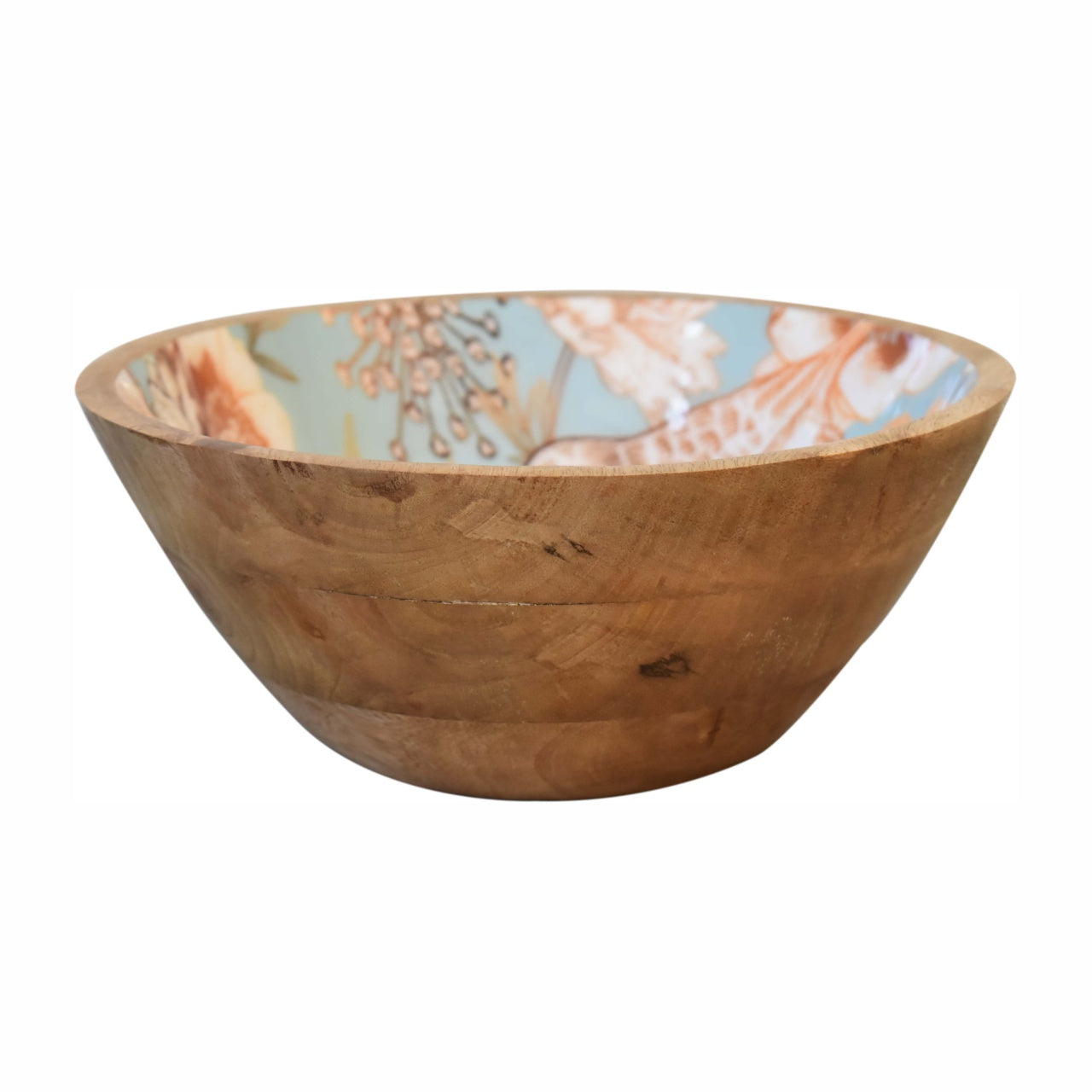 Floral Bird Bowl Set of 2 made from 100% mango wood