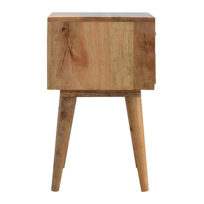 Bedside with 2 Drawers Bone Inlay