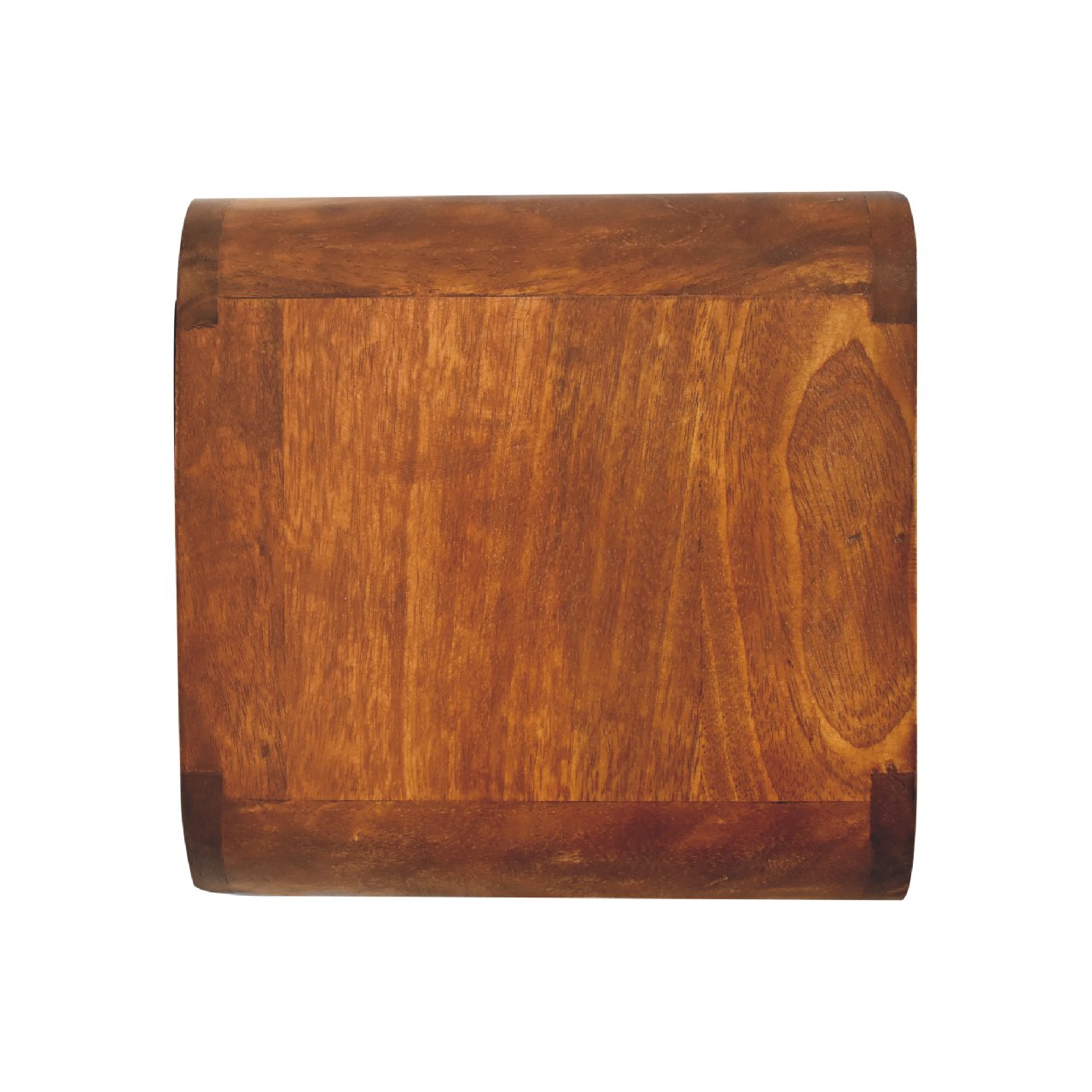 Wall mounted Bedside - Mini Curved Chestnut finish