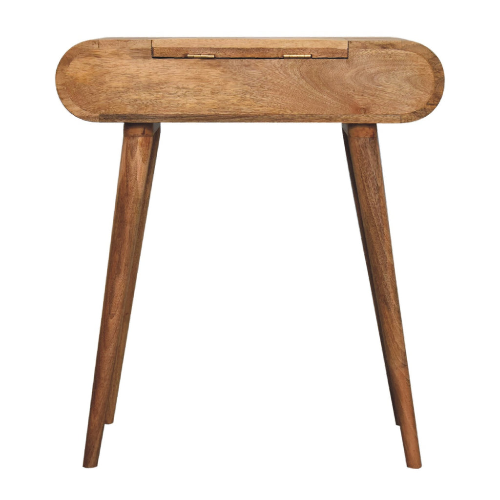 Oak-ish Dressing Table Round Mini