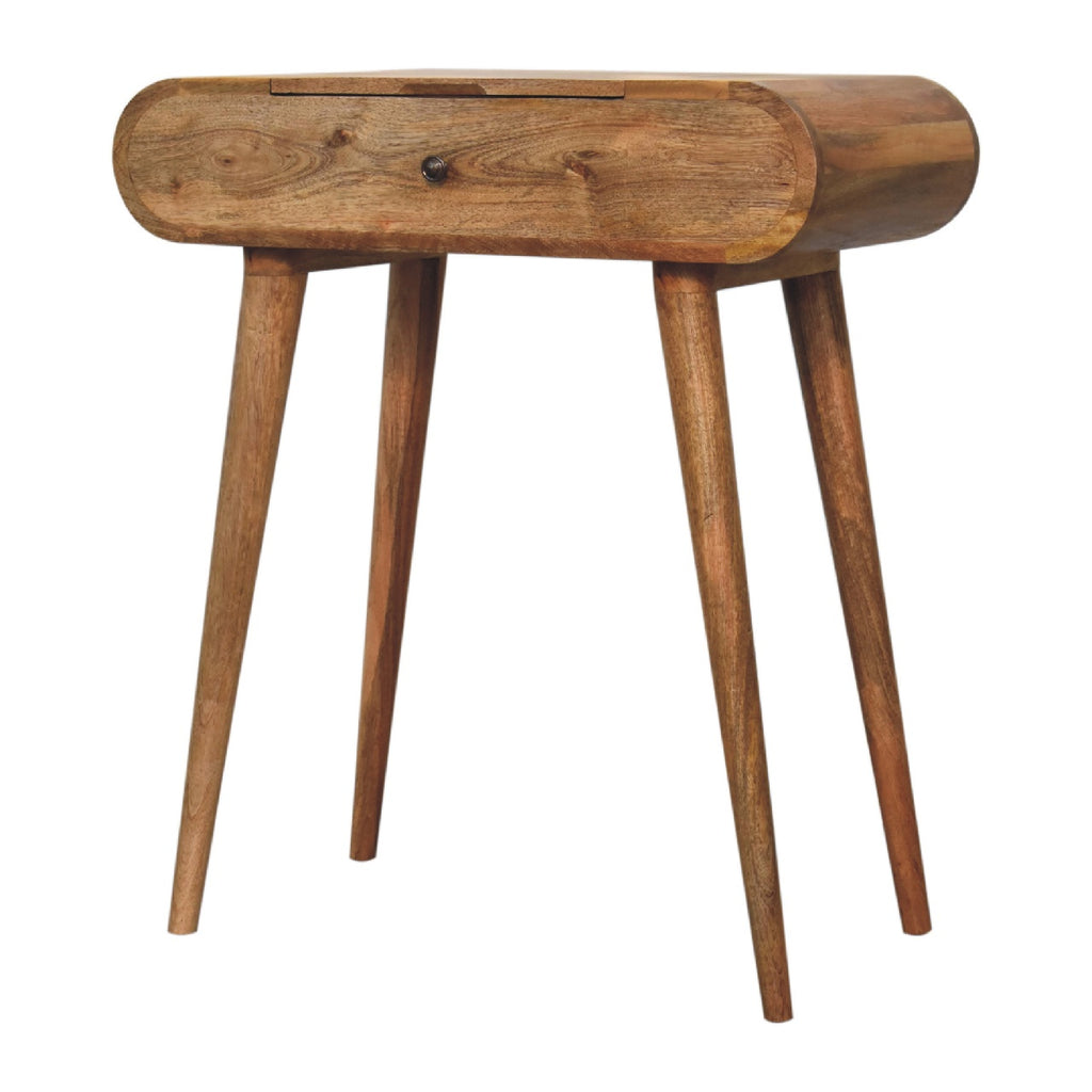 Oak-ish Dressing Table Round Mini