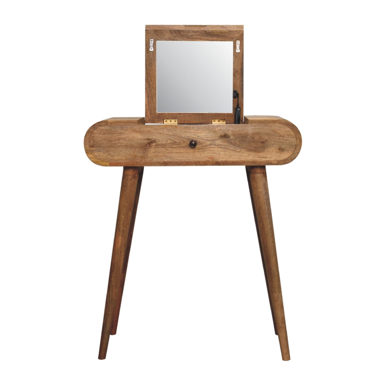 Oak-ish Dressing Table Round Mini