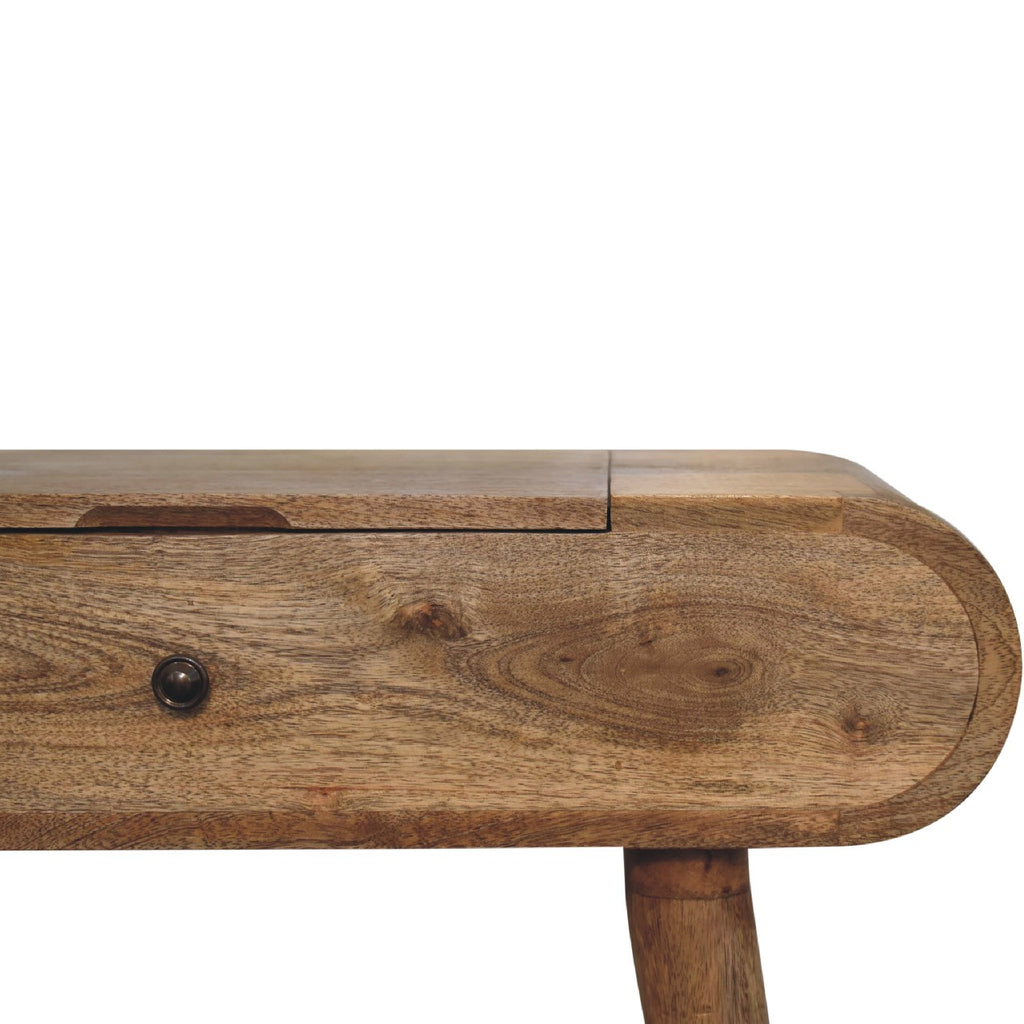 Oak-ish Dressing Table Round Mini