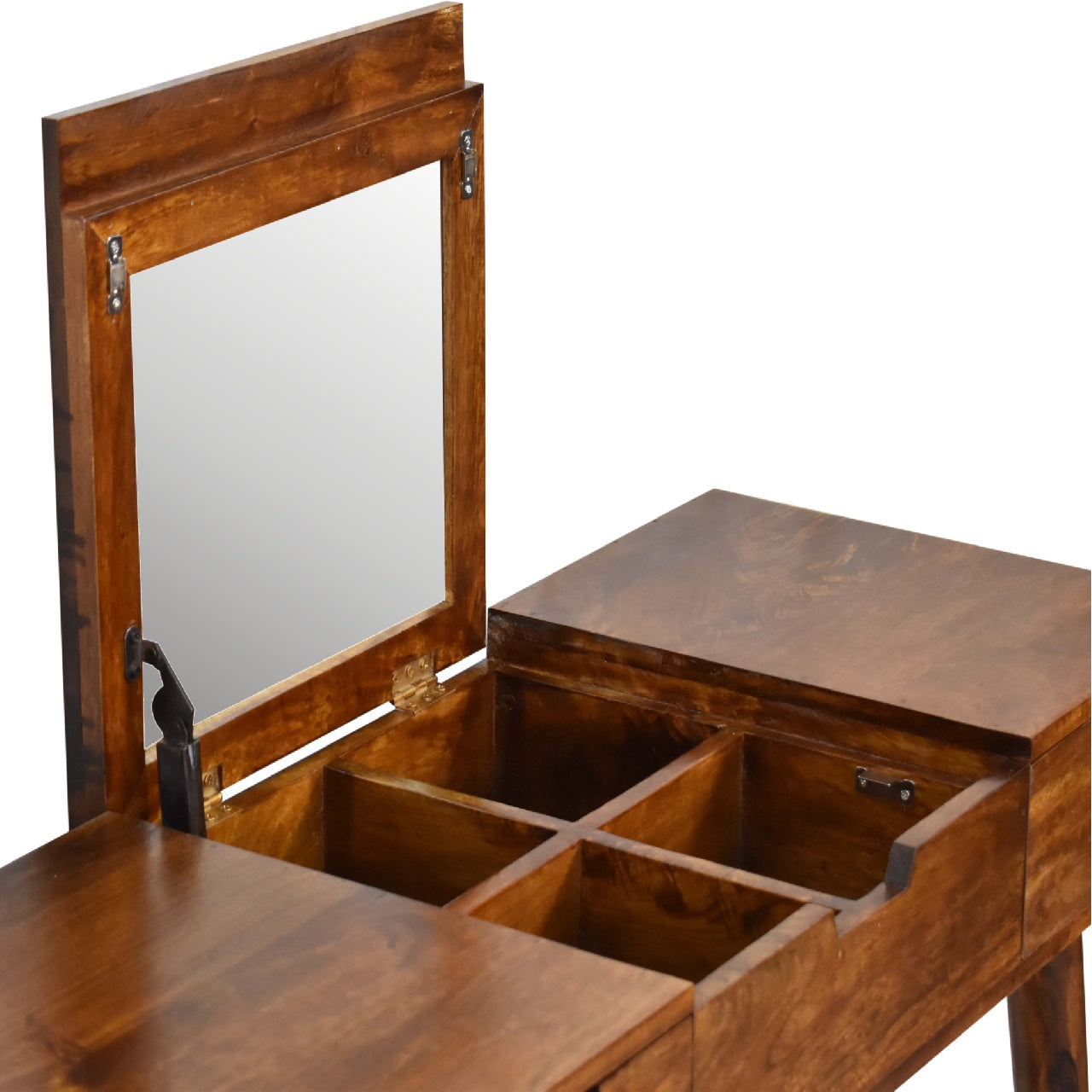 Chestnut Vanity - Foldable Mirror Table