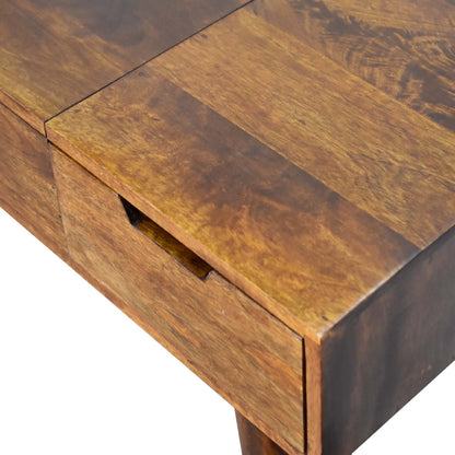 Chestnut Vanity - Foldable Mirror Table
