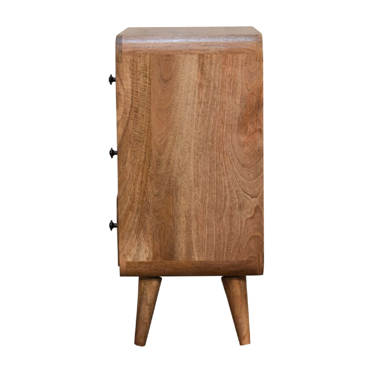 Oak-ish Chest of Drawers Mini Curved