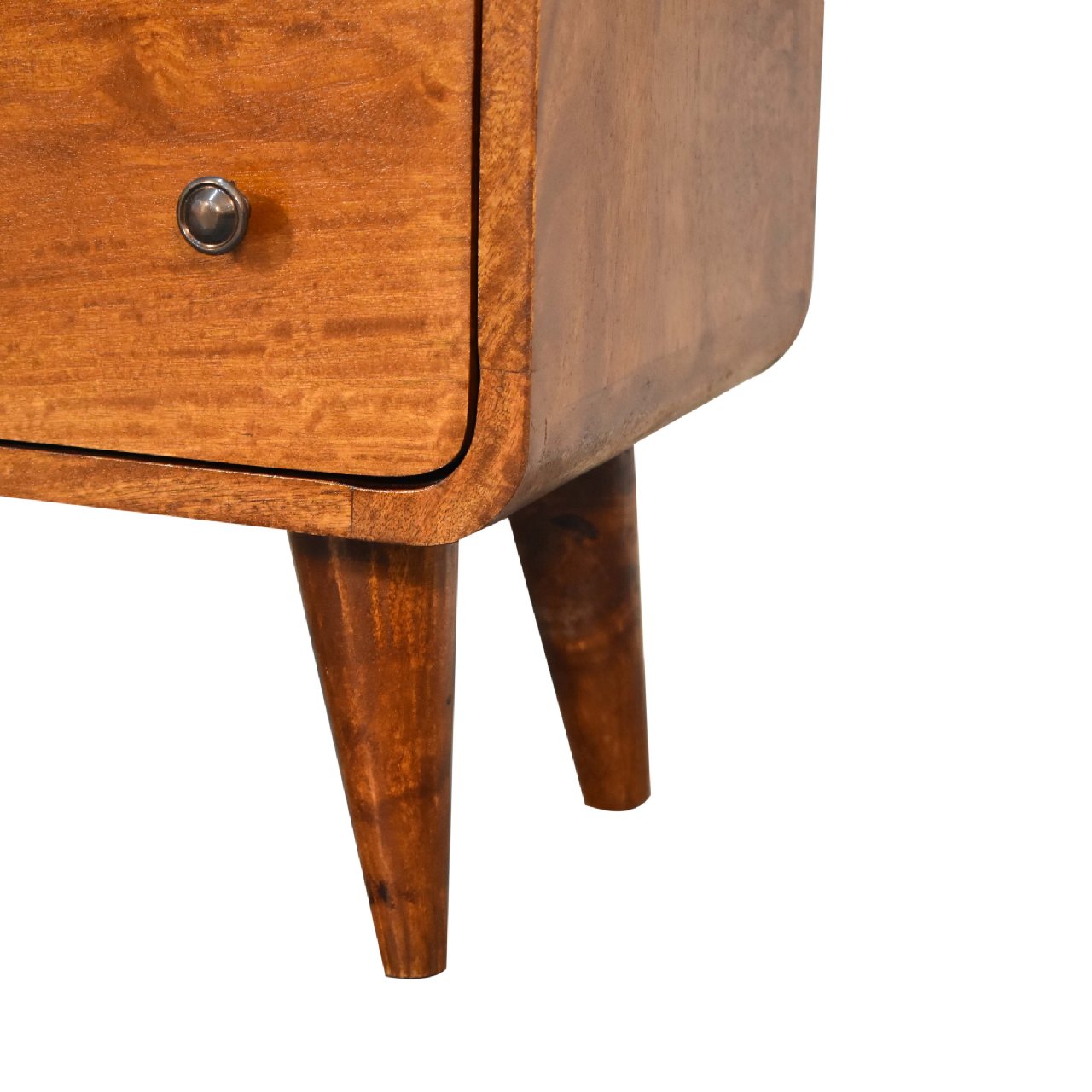 Chestnut Chest of Drawers - Mini Curved