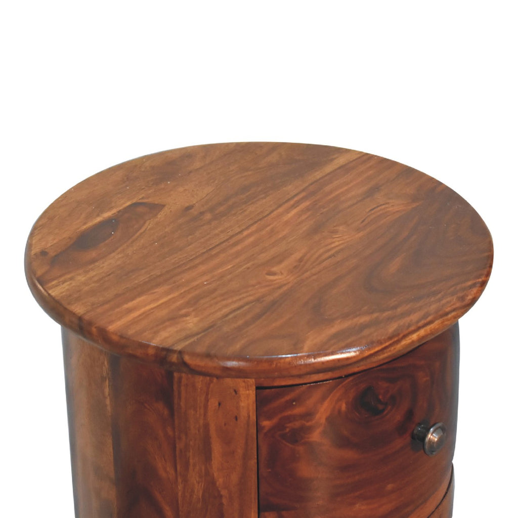 3 Drawer Chestnut Drum Sheesham