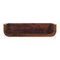 Chestnut Floating Console Indira by Maple Manor, solid wood wall mounted console in rich mango grain