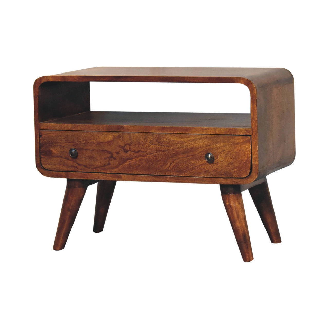 Media Unit - Mini Chestnut Curved