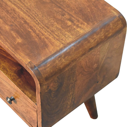 Media Unit - Mini Chestnut Curved