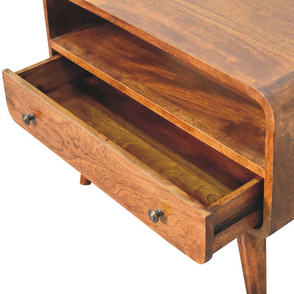 Media Unit - Mini Chestnut Curved