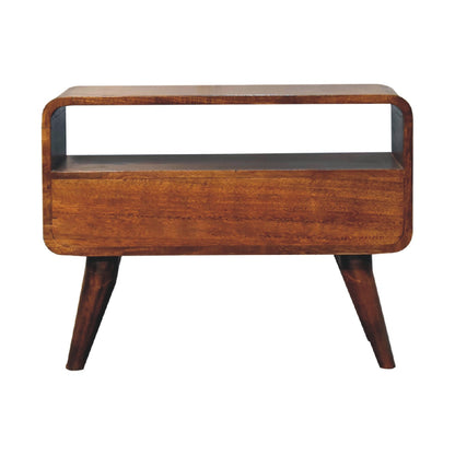 Media Unit - Mini Chestnut Curved