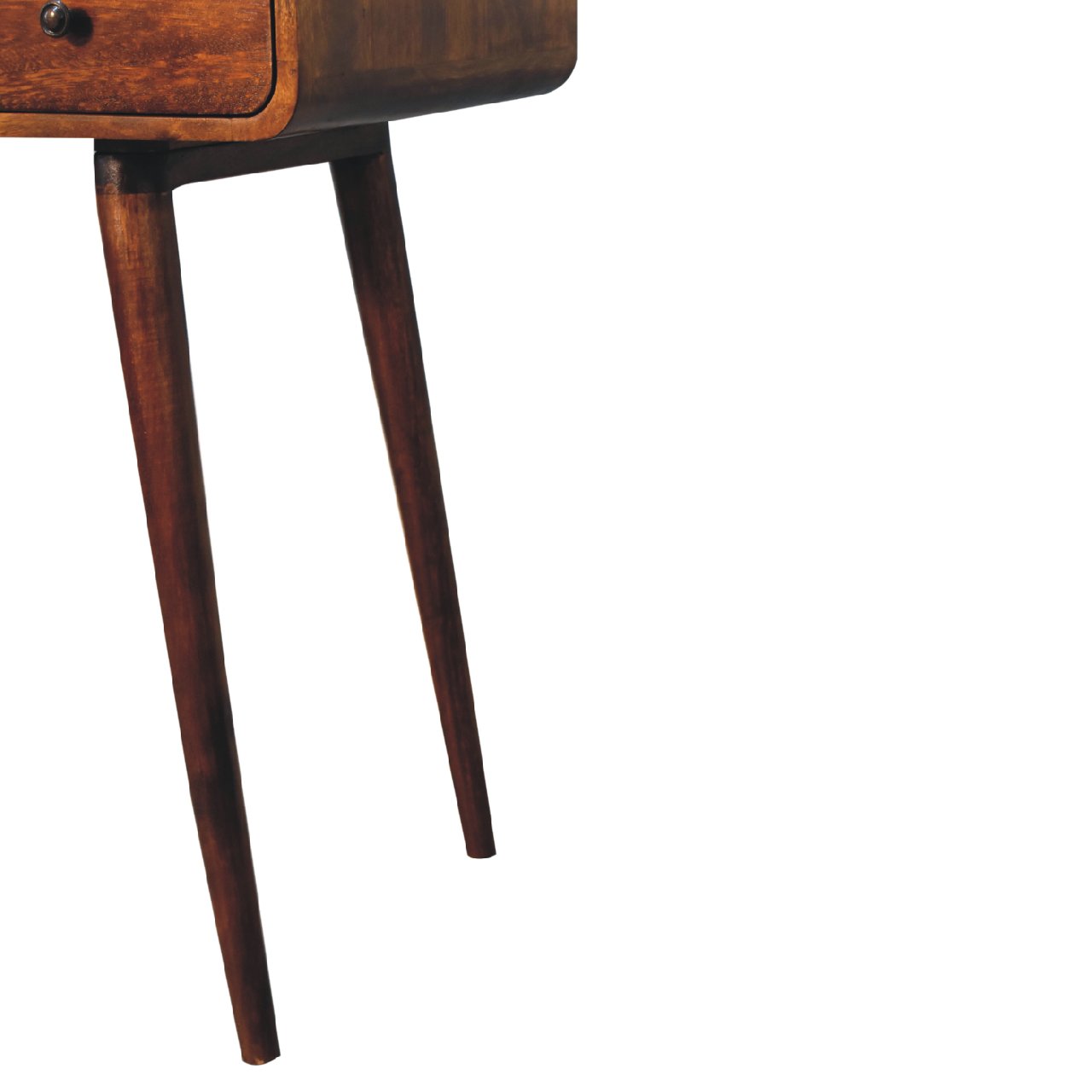 Chestnut Writing Desk - Curved