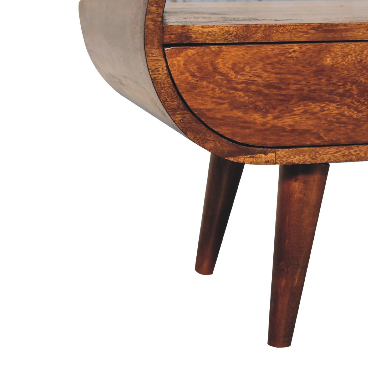 Chestnut TV Stand Circular