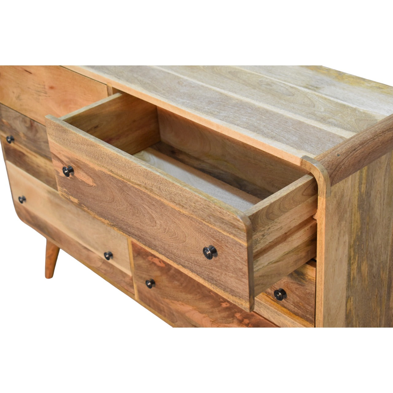 Chest of Drawers Oak-ish - Large Curved