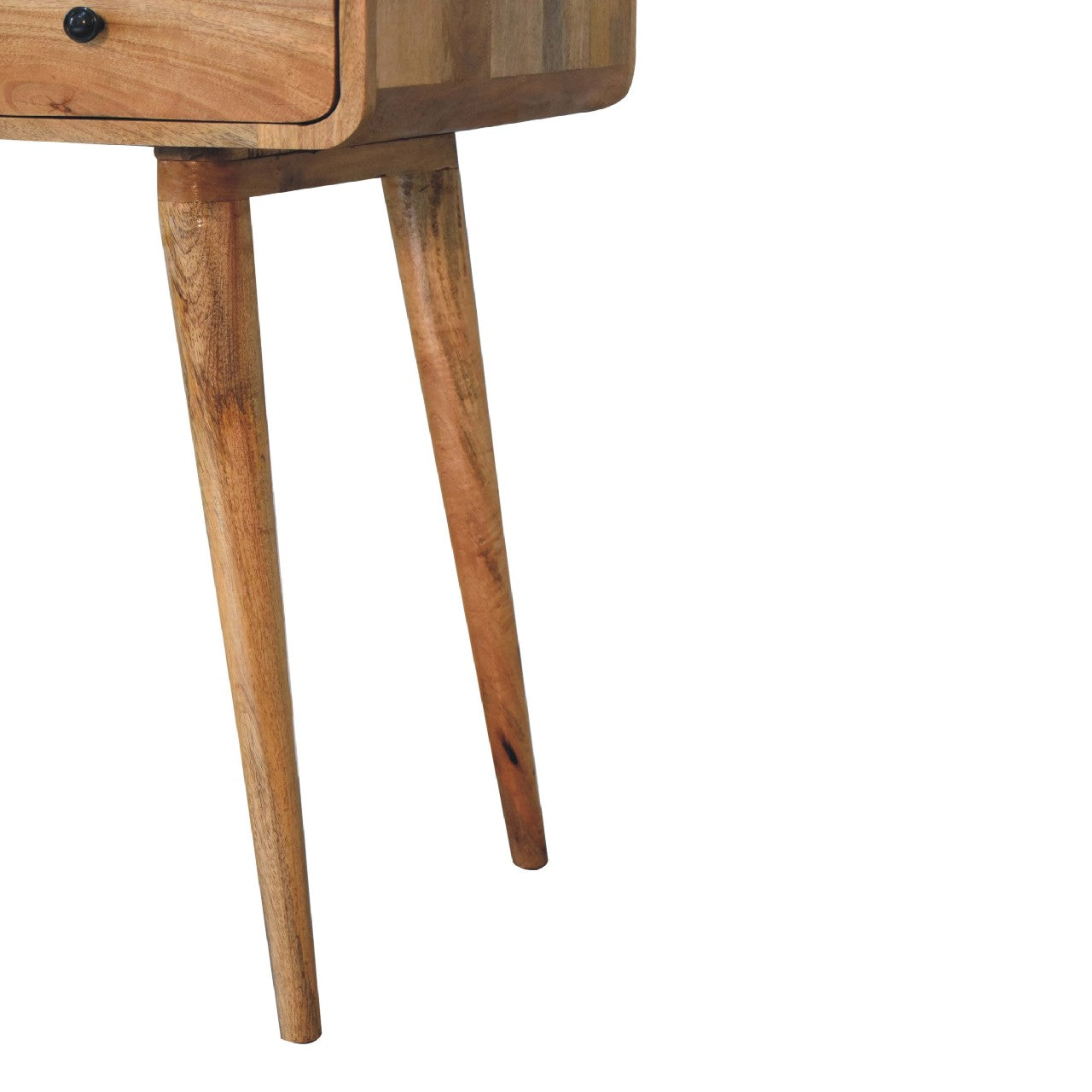 Oak-ish Writing Desk Curved