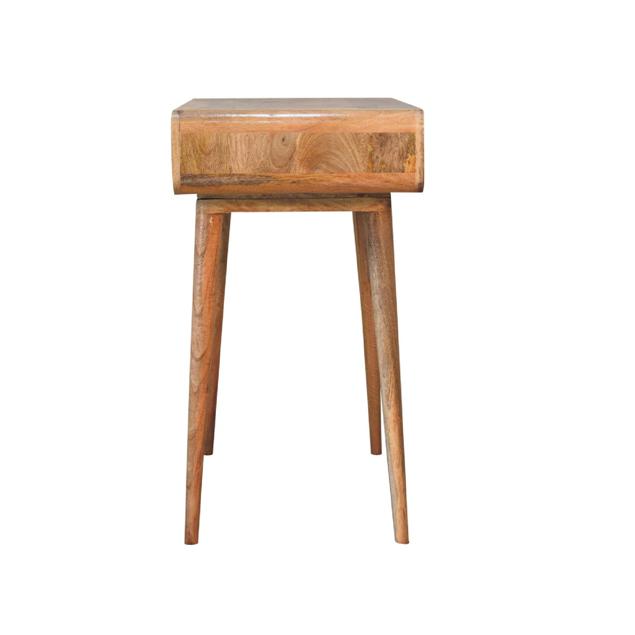 Oak-ish Writing Desk Curved