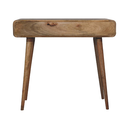 Oak-ish Writing Desk Curved