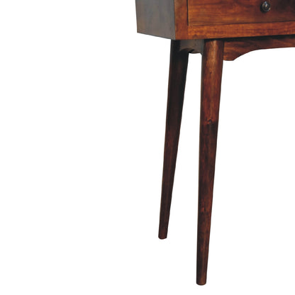 Chestnut Console Table 2 Drawer