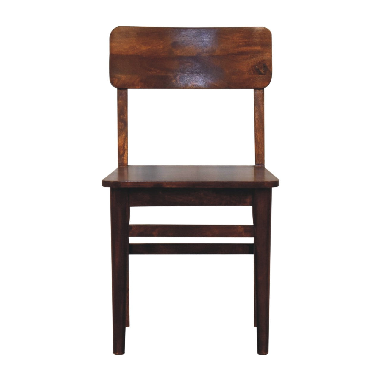 Chestnut Dining Chair Classic by Maple Manor, dining chair in chestnut solid wood with slatted sides